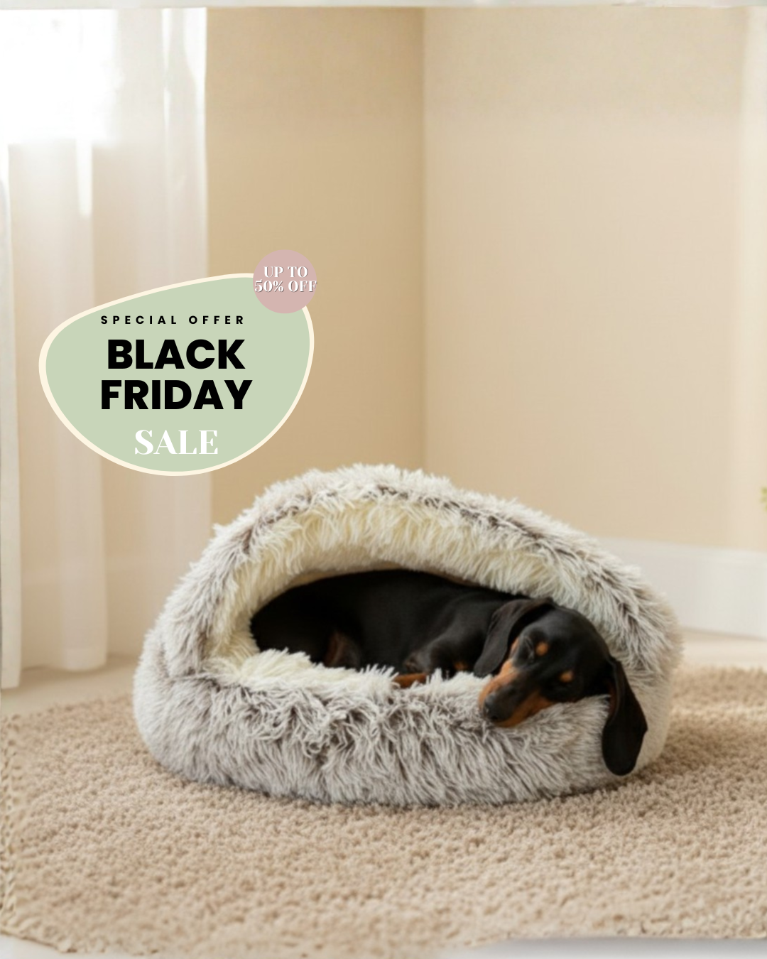 Soothe & Snuggle Cozy Pet Den